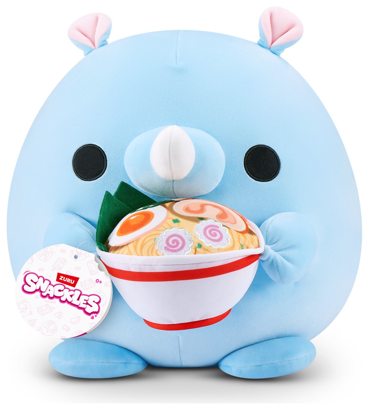 Snackles Rhino With Ramen Plush Soft Toy