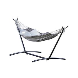 Argos Home Hammock with Metal Stand - White & Grey