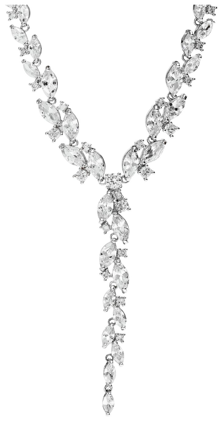 Jon Richard Cubic Zirconia Mixed Stone Necklace