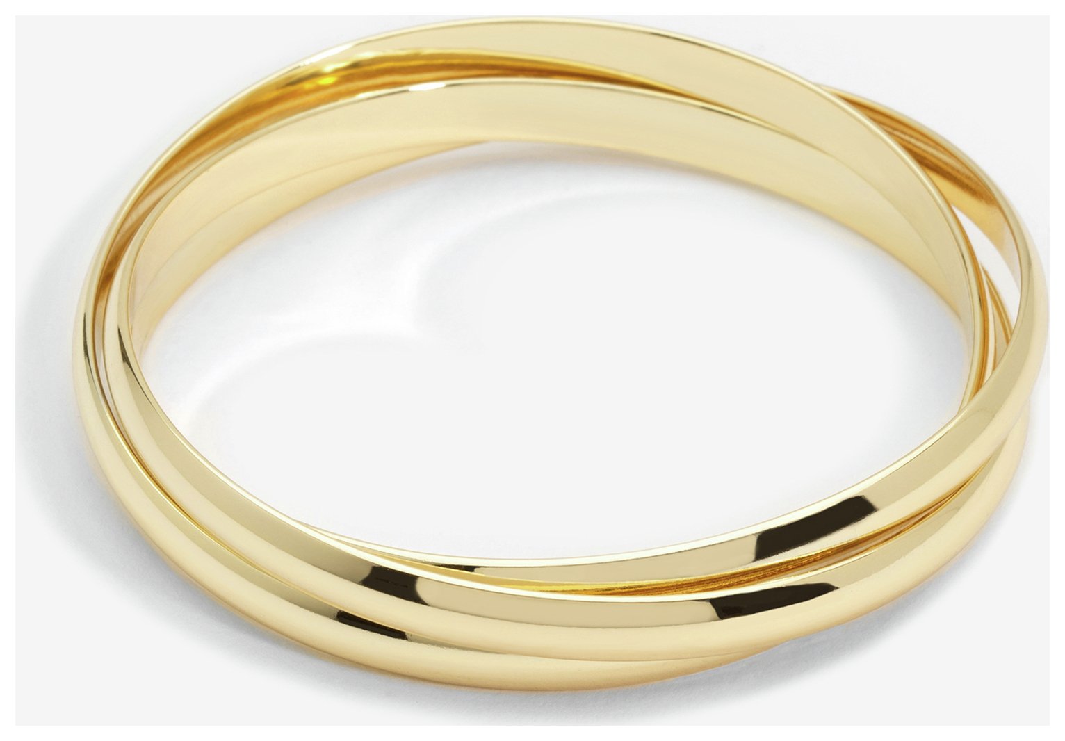 Jon Richard Gold Plated Interlock Hinged Bangle