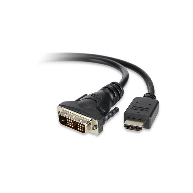 personale Skur Grav Buy Belkin 1.8m DVI to HDMI Cable - Black | HDMI cables and optical cables  | Argos