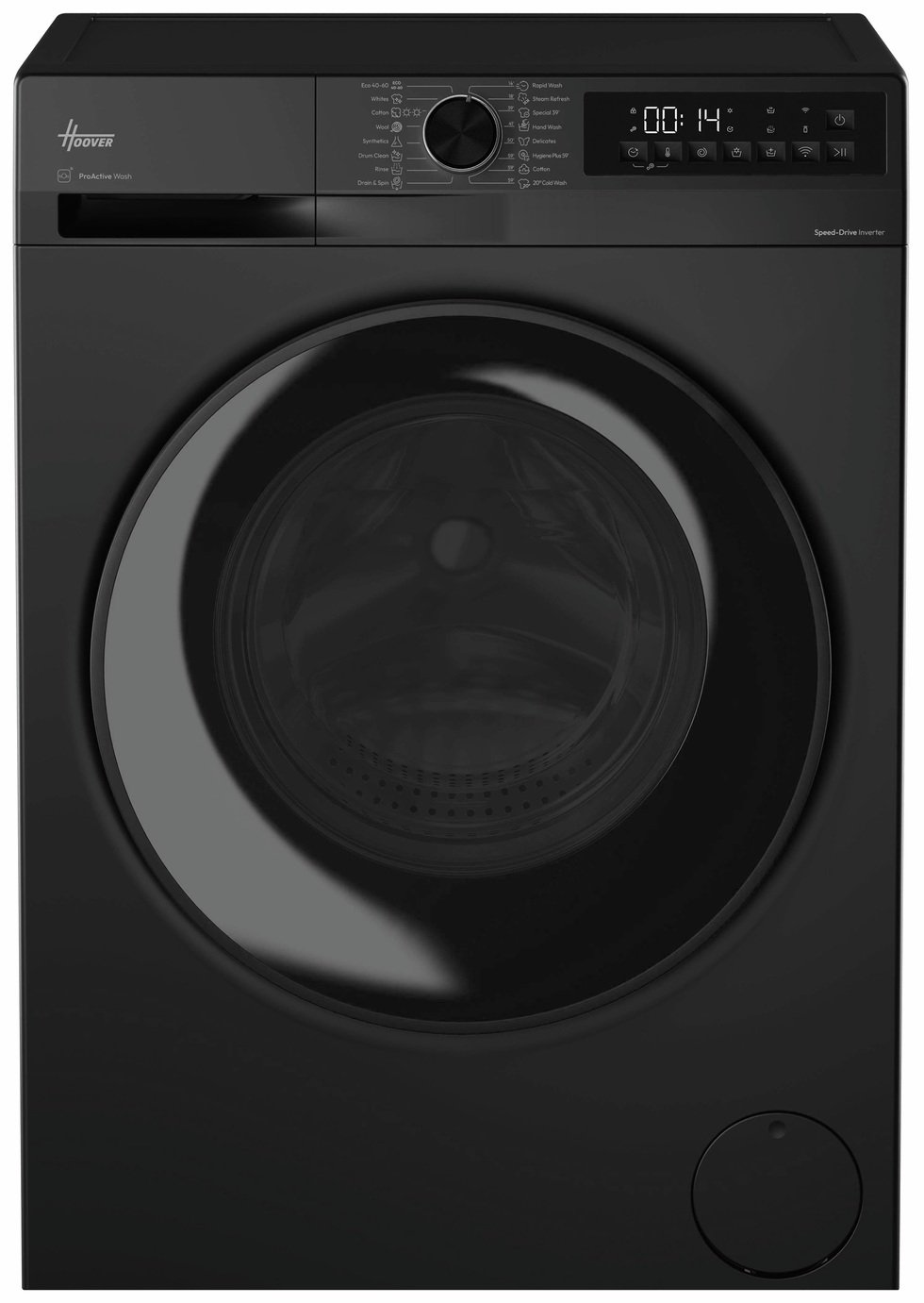 Hoover HBWR 4106B8J-80 10/6KG 1400 Spin Washer Dryer - Black