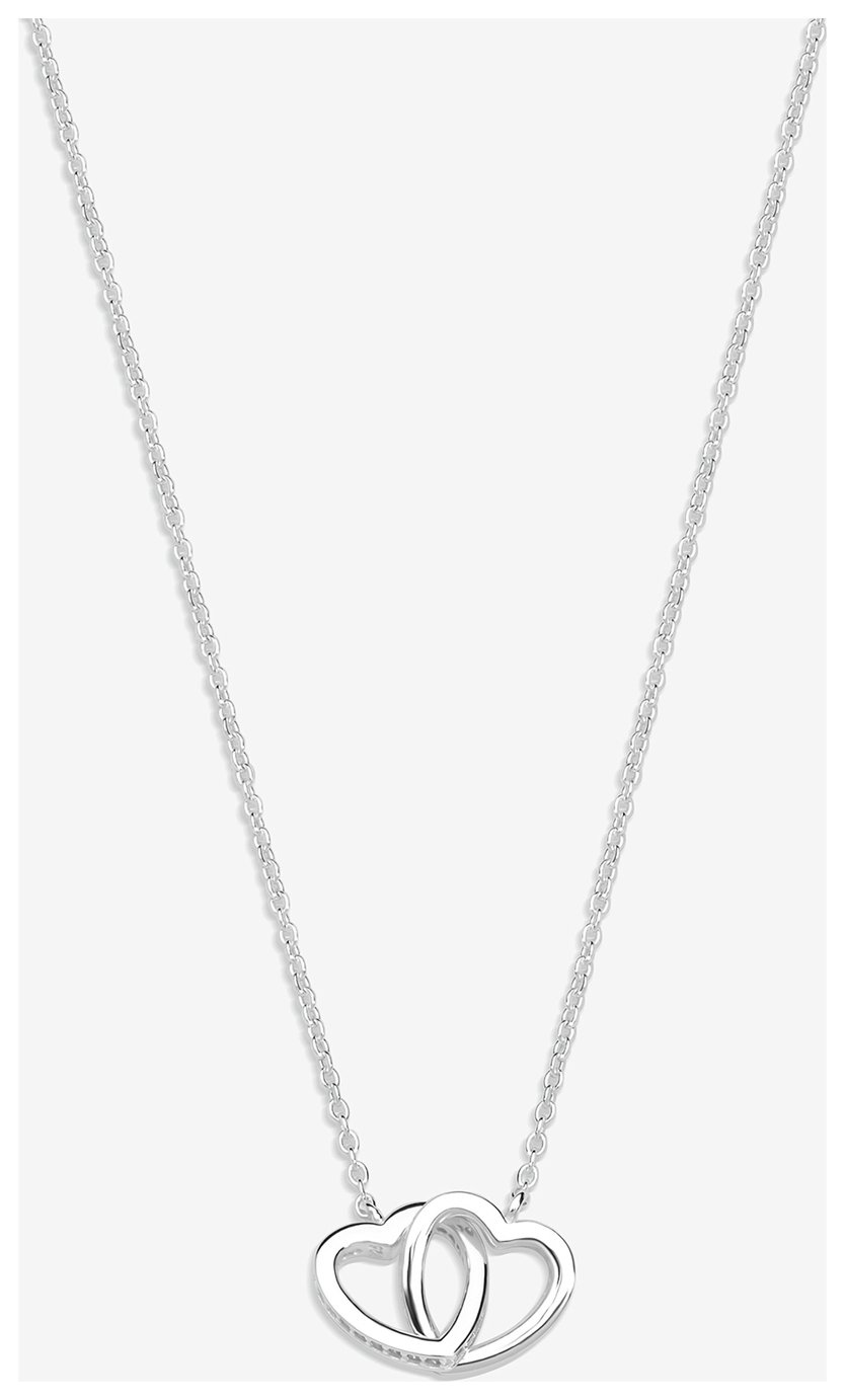 Buy Simply Silver Sterling 925 Cubic Zirconia Horseshoe Pendant