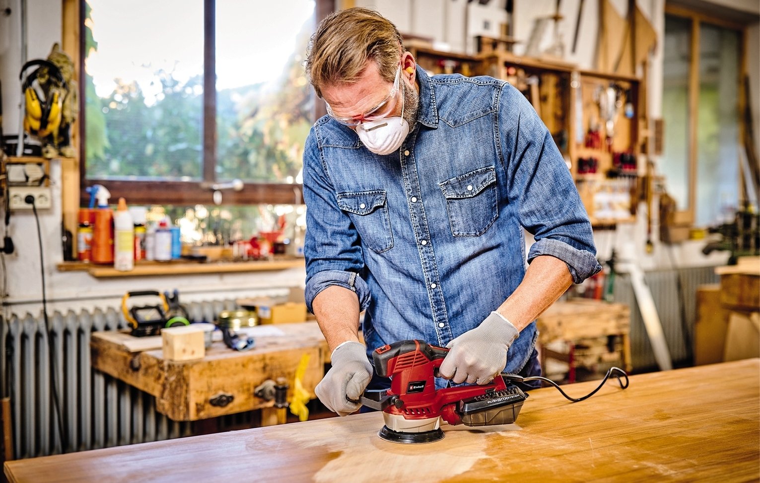 Einhell 400W Eccentric Corded Orbital Sander