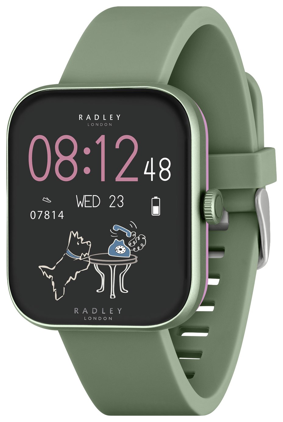 Radley Series 32 Olive Green Silicone Strap Smart Watch