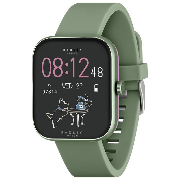 Buy Radley Series 32 Olive Green Silicone Strap Smart Watch