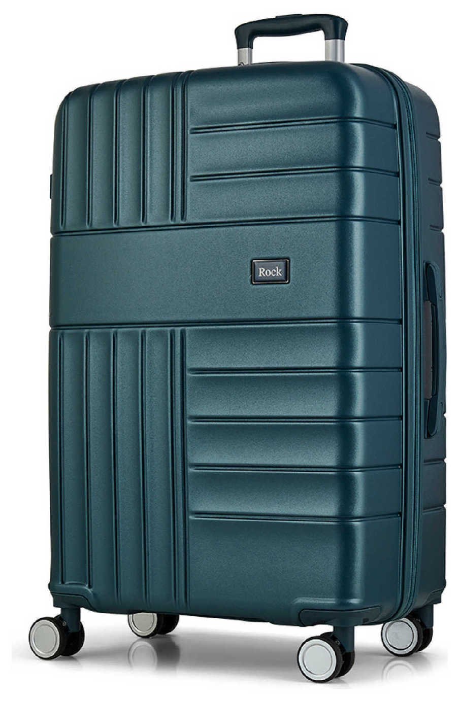 Rock 8 Wheel Hard Suitcase - Large, Blue