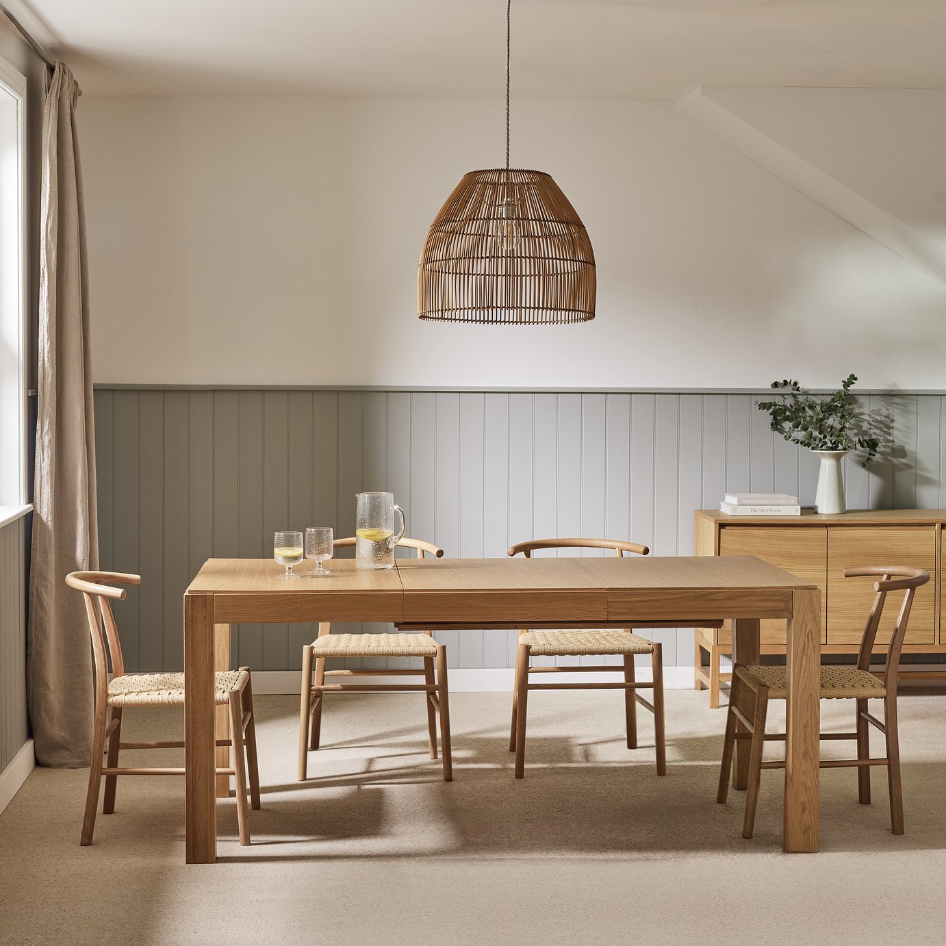 Habitat Drio 4 - 10 Seater Oak Dining Table - Natural