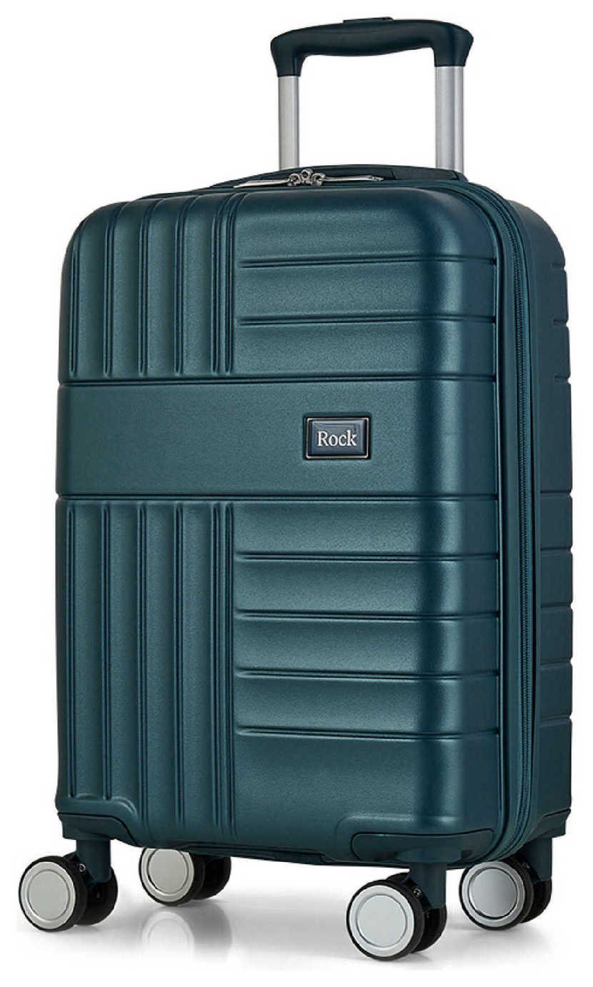 Rock 8 Wheel Hard Suitcase - Blue