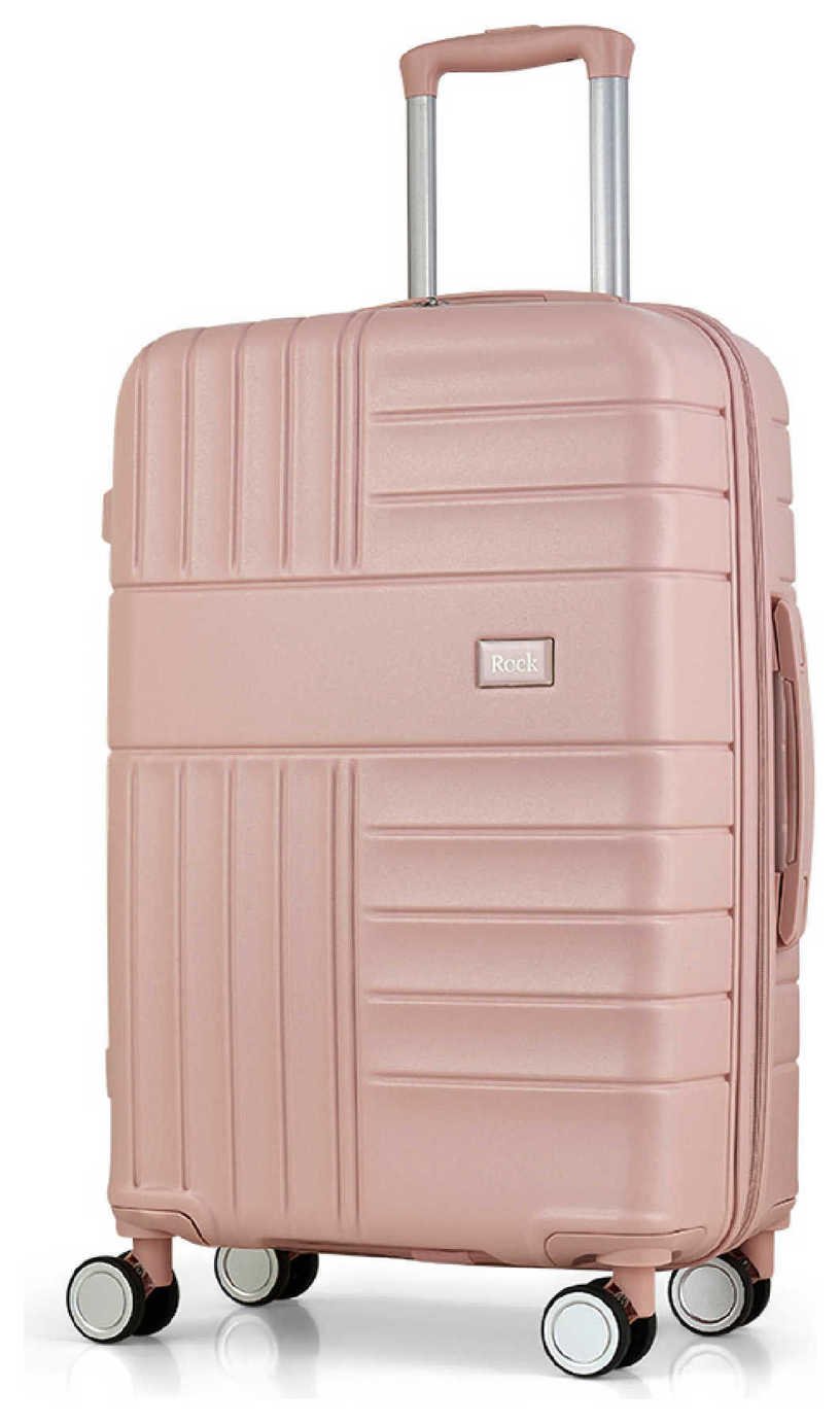 Rock 8 Wheel Hard Suitcase - Pink