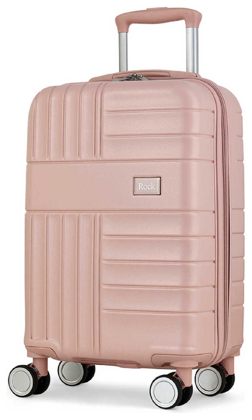 Rock 8 Wheel Hard Suitcase - Pink
