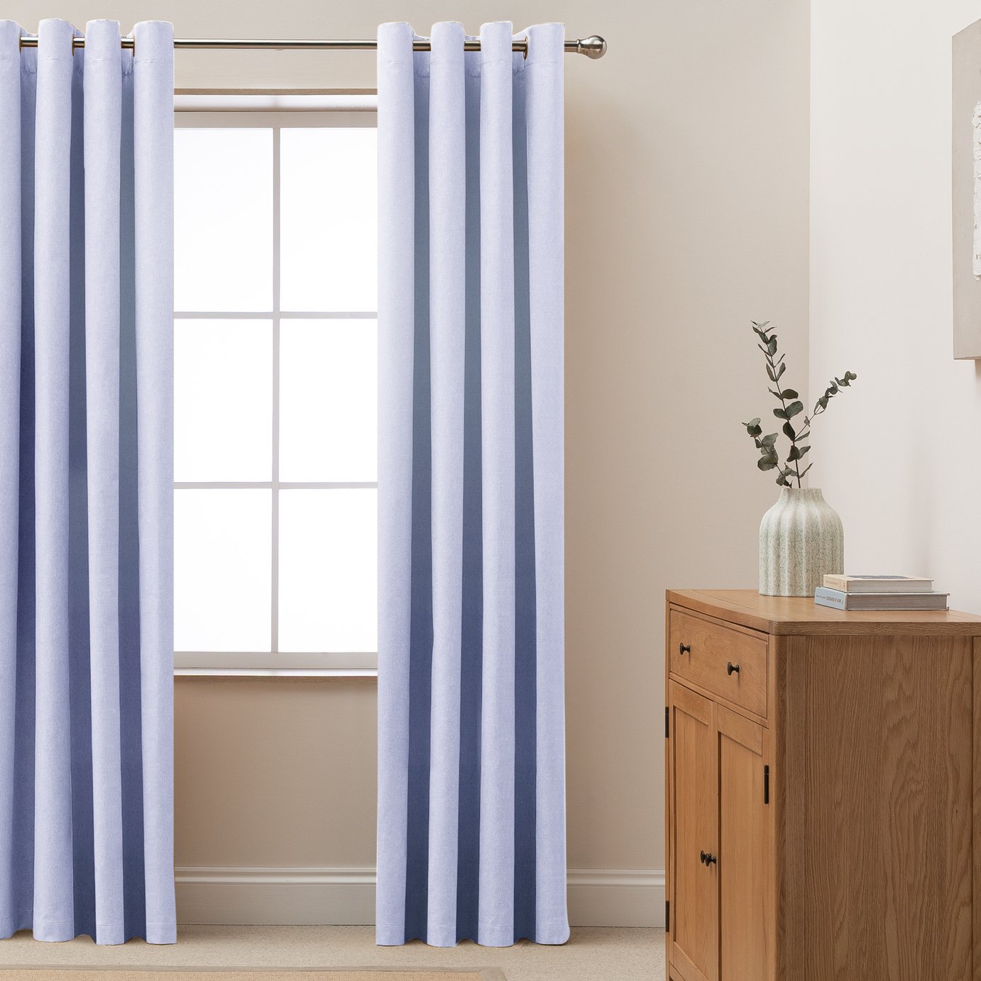 Habitat Blackout Eyelet Curtain