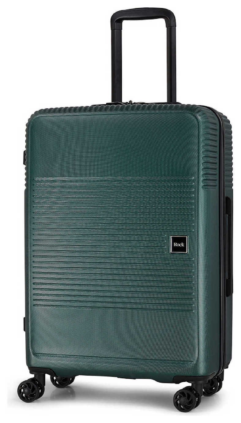 Rock 8 Wheel Hard Suitcase - Green