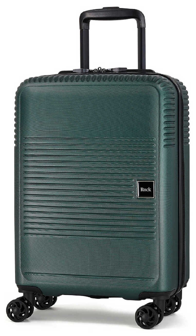 Rock 8 Wheel Hard Suitcase - Green