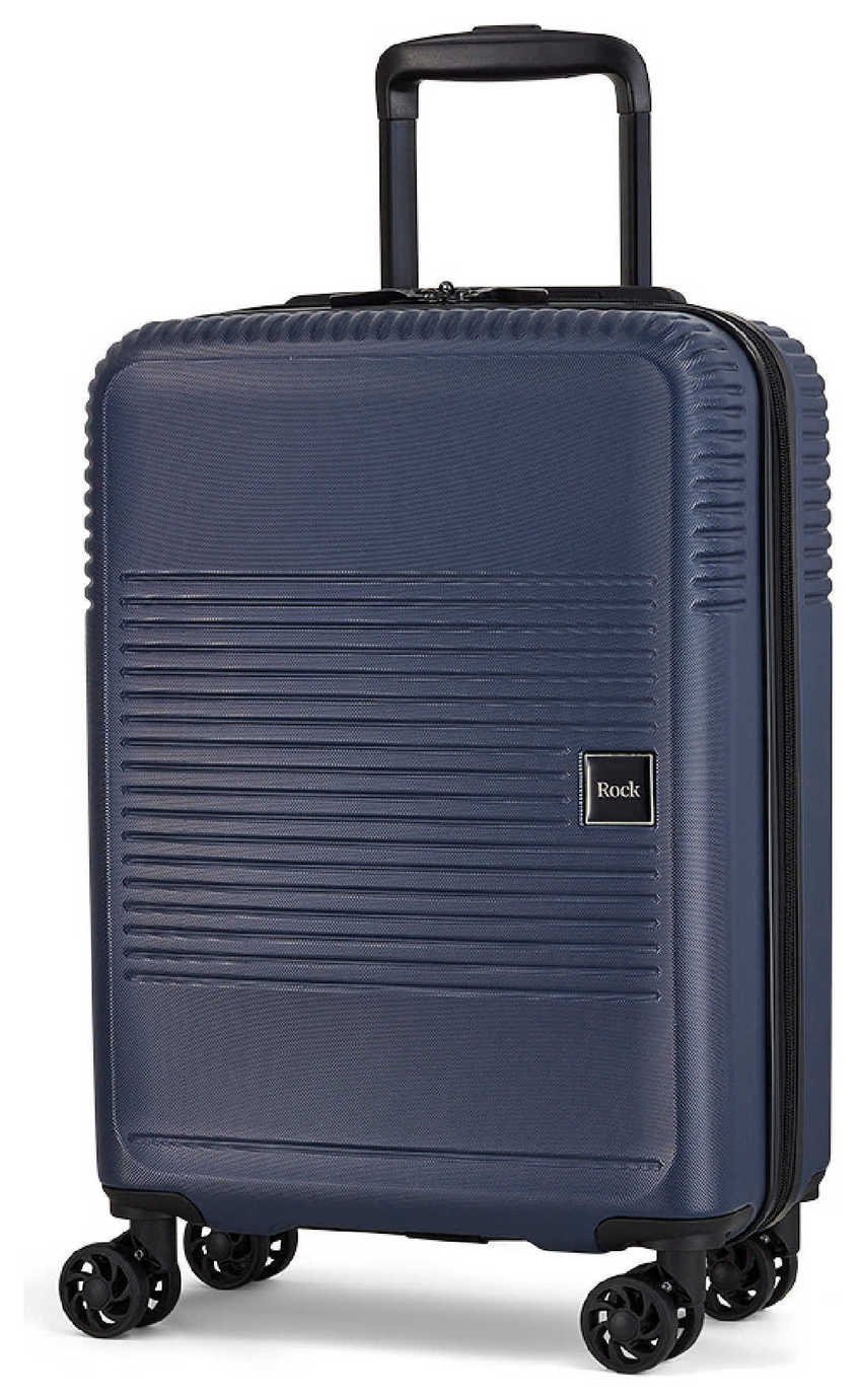 Rock 8 Wheel Hard Suitcase - Navy