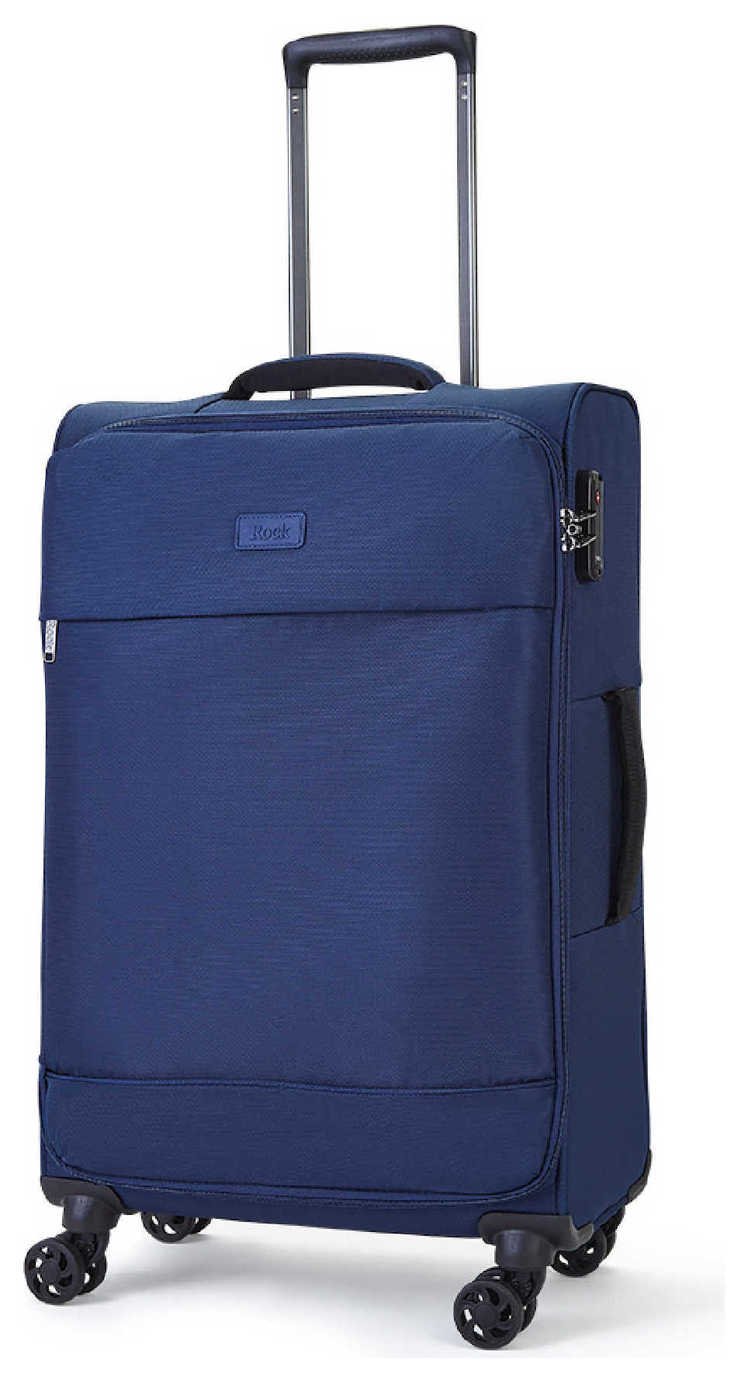 Rock 8 Wheel Soft Suitcase - Navy