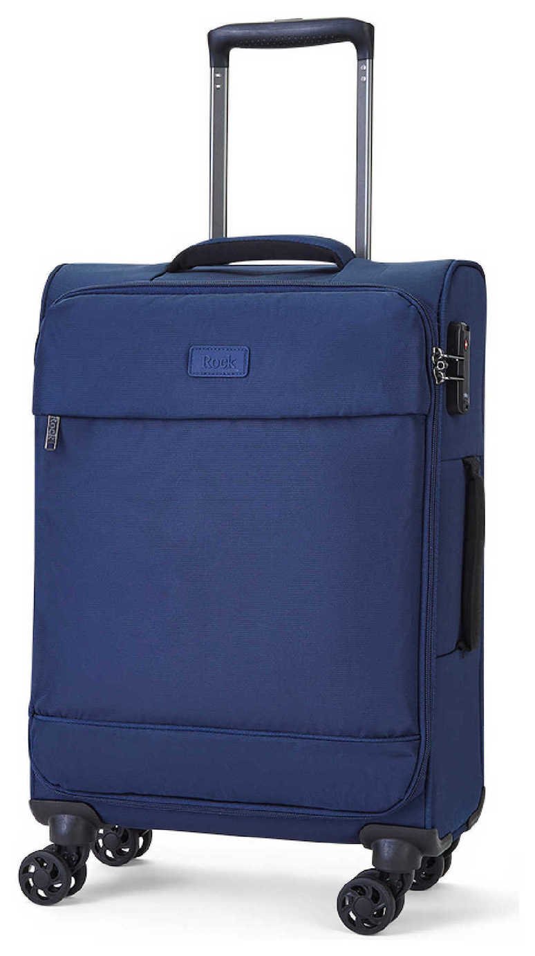 Rock 8 Wheel Soft Suitcase - Navy