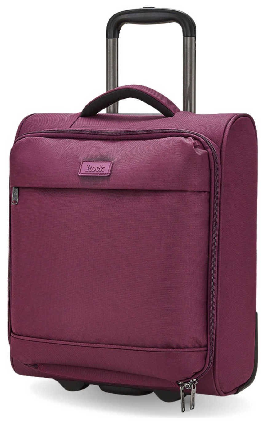 Rock 2 Wheel Soft Suitcase - Small, Purple