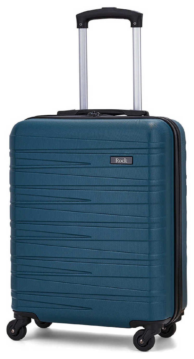 Rock 4 Wheel Hard Suitcase - Teal
