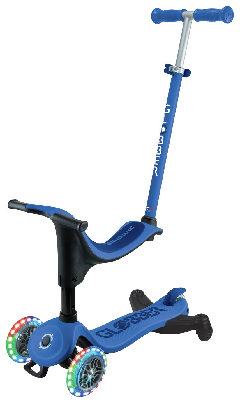 Globber Go Up Sporty Lights 360 - Navy Blue