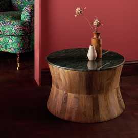 Habitat x Morris & Co. Marble Coffee Table - Natural