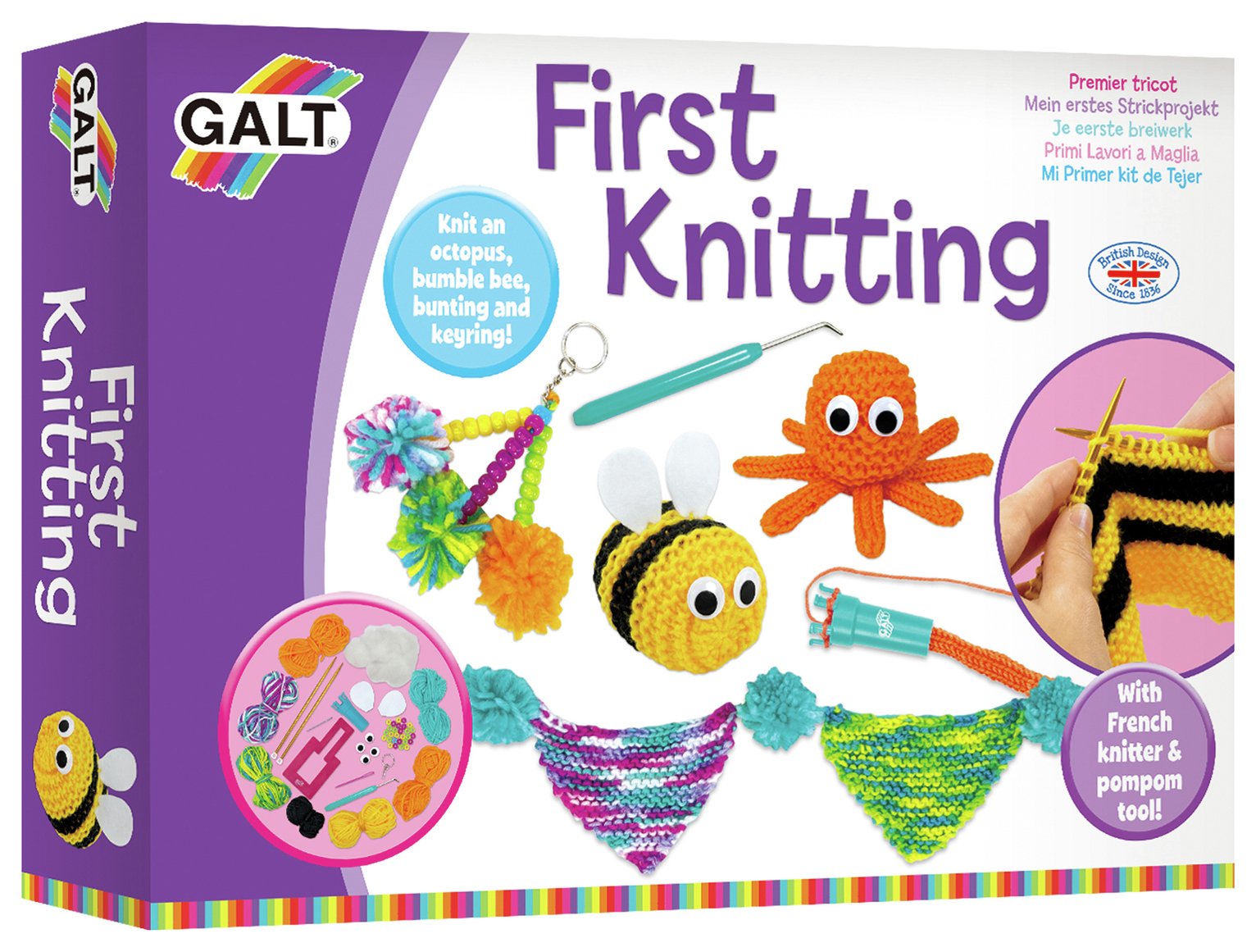 Galt First Knitting Craft Kit