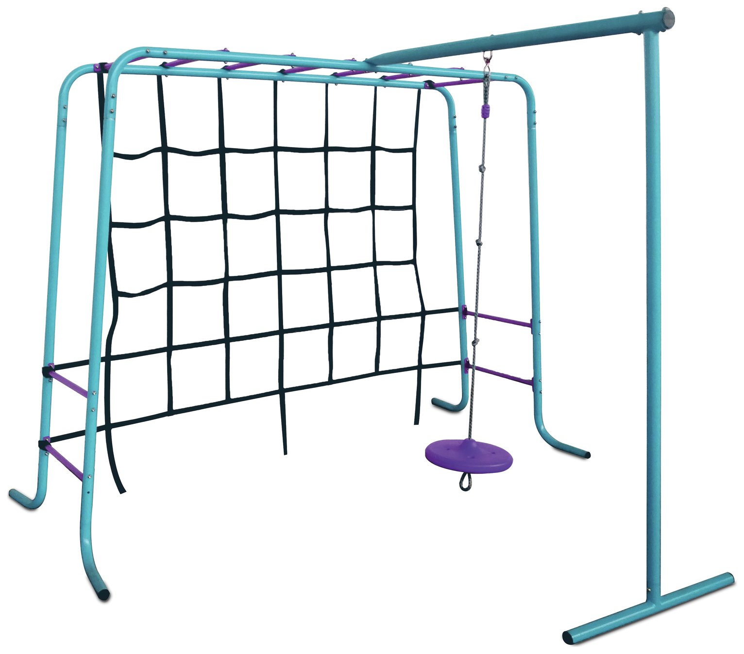 Plum Metal Monkey Bars Set
