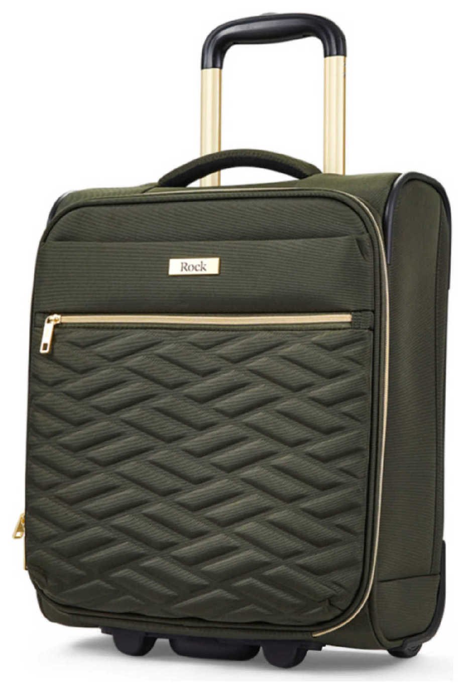 Rock 2 Wheel Soft Suitcase - Small, Khaki