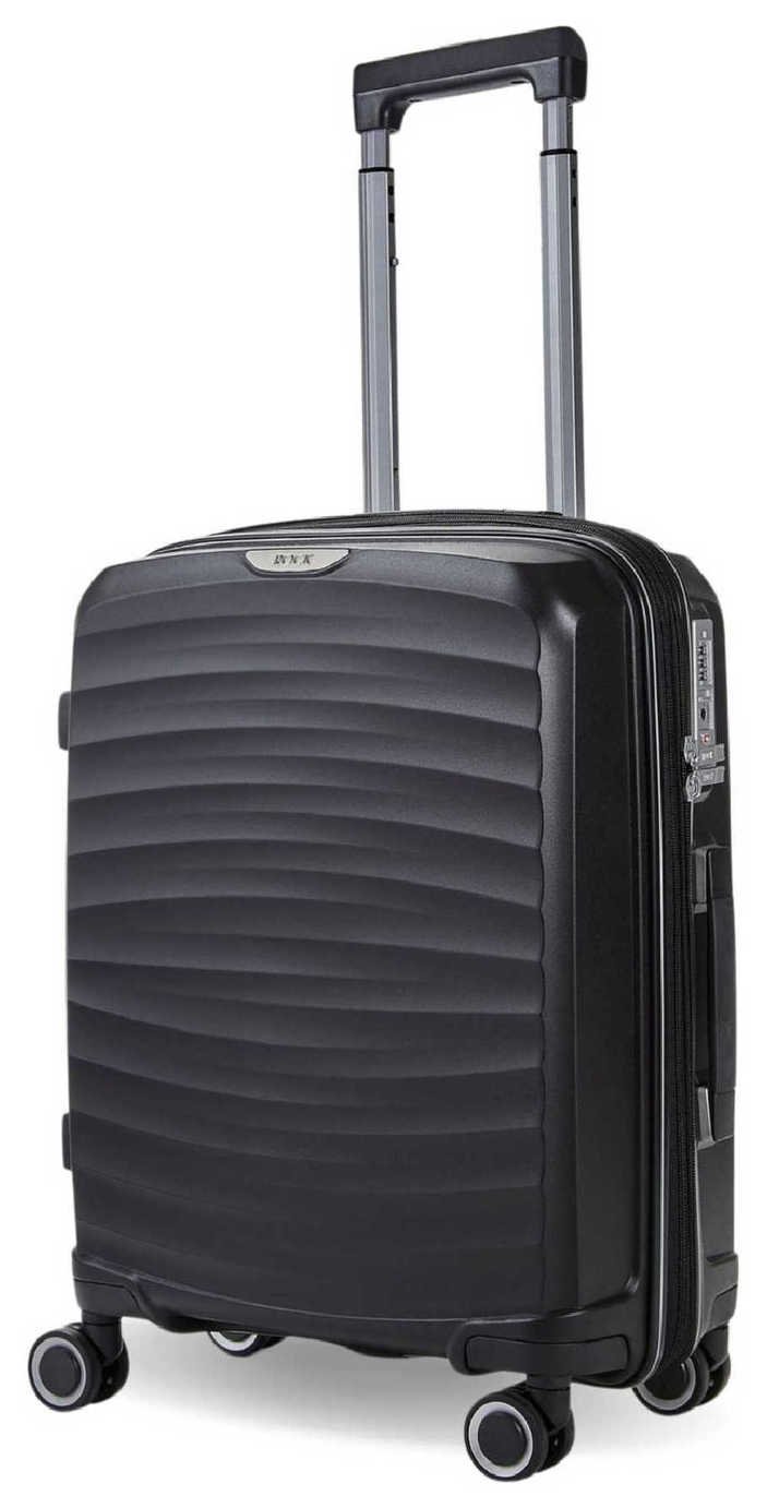 Rock Expandable 8 Wheel Hard Suitcase - Black