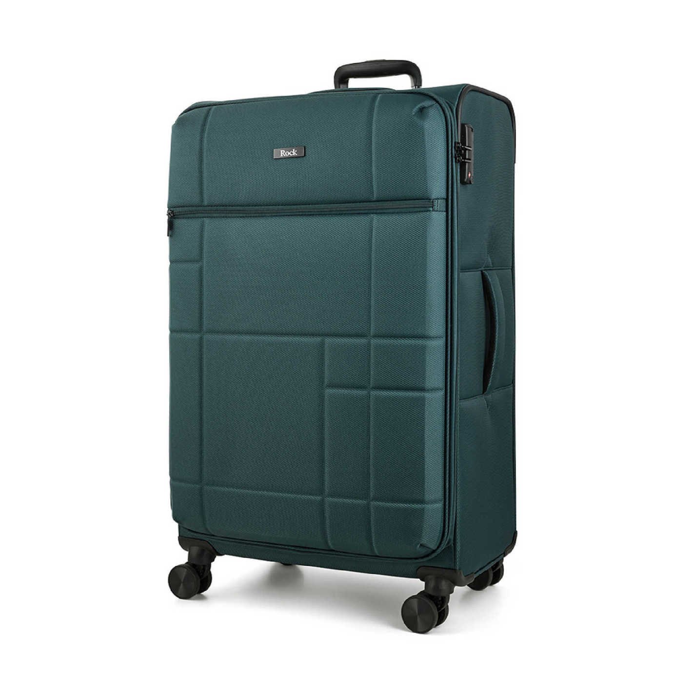 Rock 8 Wheel Soft Suitcase - Large, Green