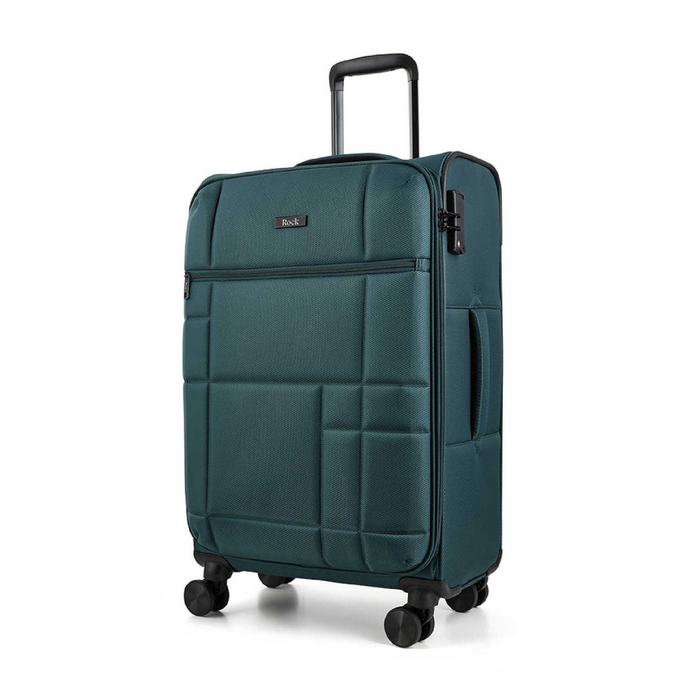Rock 8 Wheel Soft Suitcase - Green