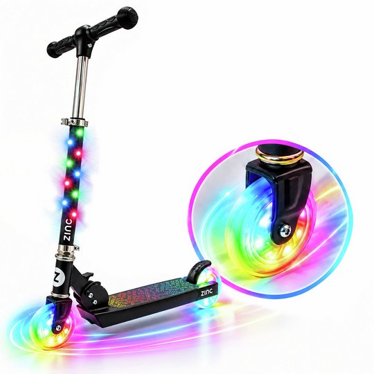 Zinc Moonwheel Folding Scooter