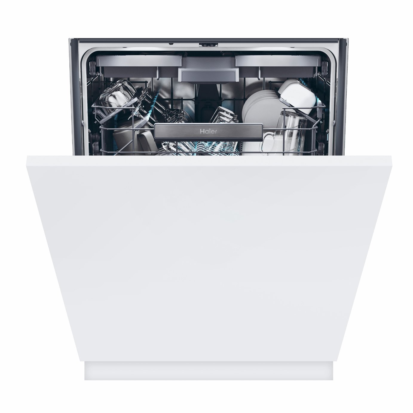 Haier XS 4B4S3FSB-80 Integrated Dishwasher - White