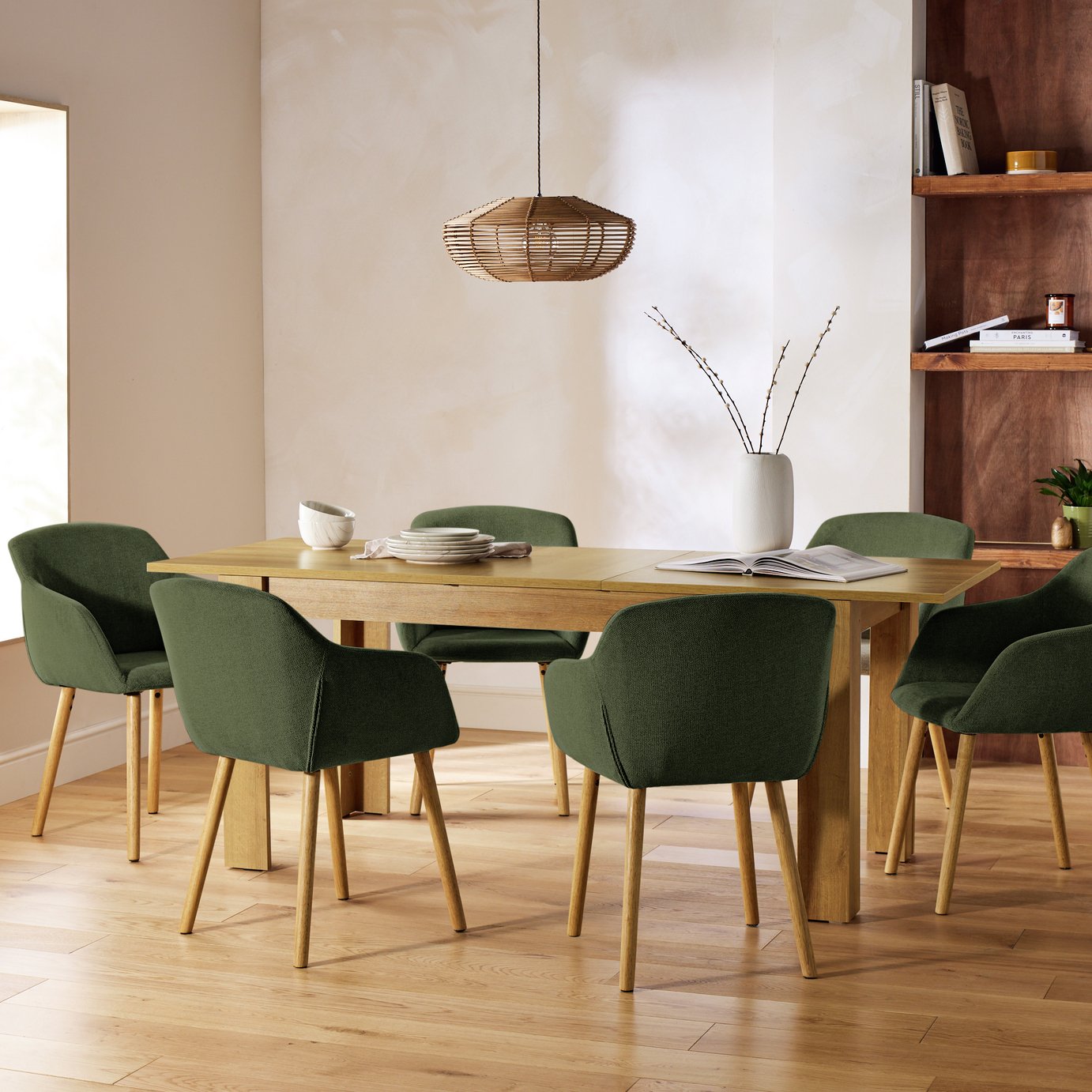 Argos Home Miami Extending Dining Table & 6 Chairs