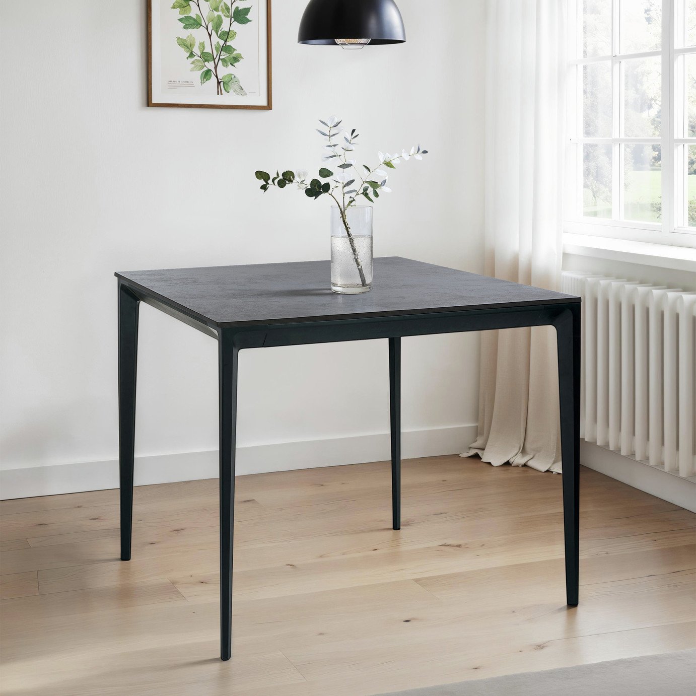 Julian Bowen Dexter 4 Seater Dining Table - Slate Grey