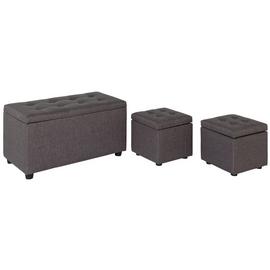 Argos Home Wendover Fabric Ottoman with Stools - Grey
