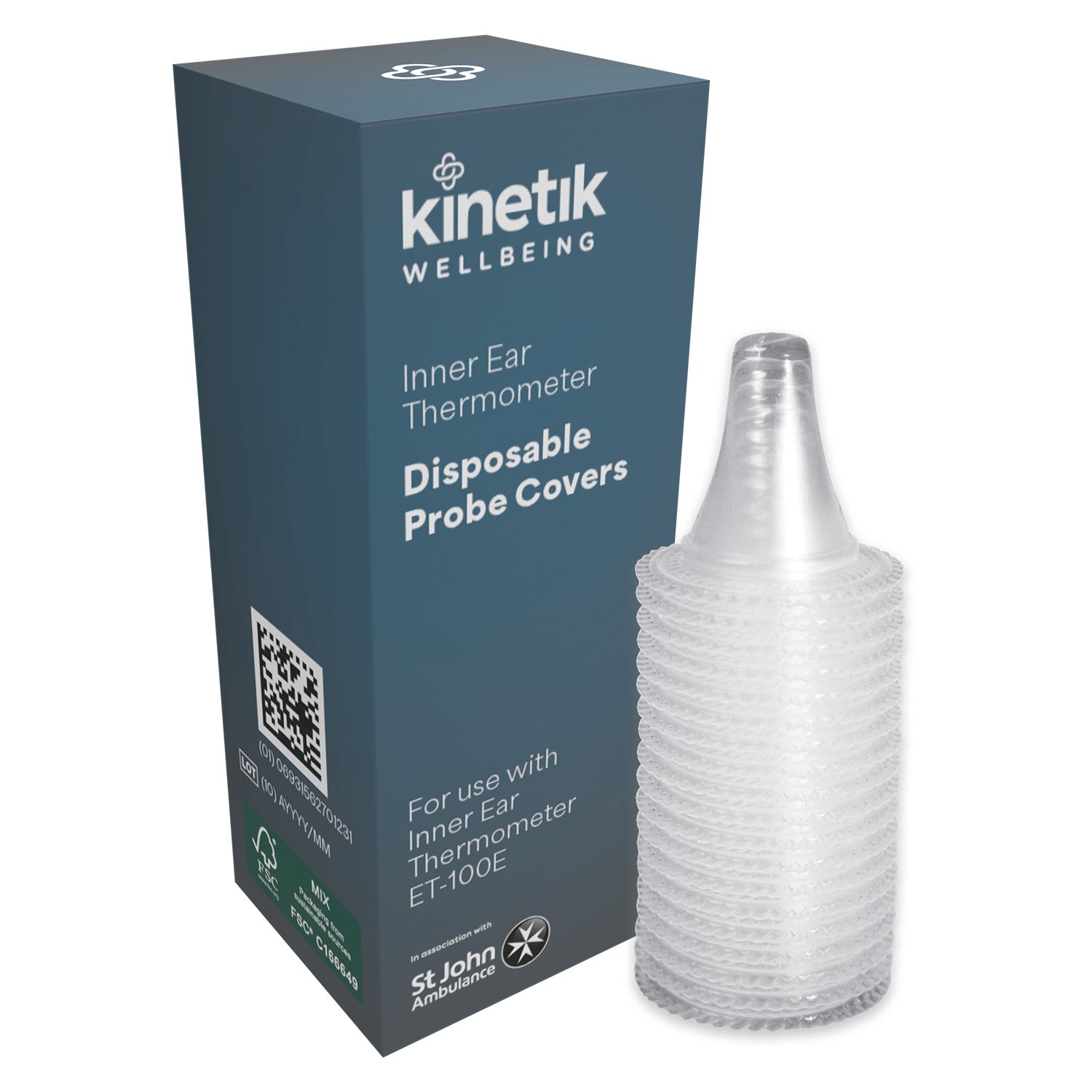 Kinetik Wellbeing Inner Ear Thermometer Probe Covers x25