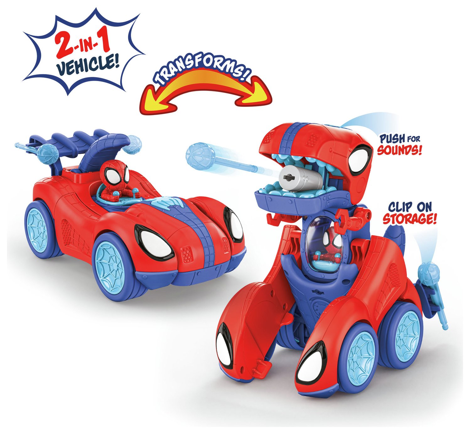 Spidey and His Amazing Friends Spidey-Rex Racer