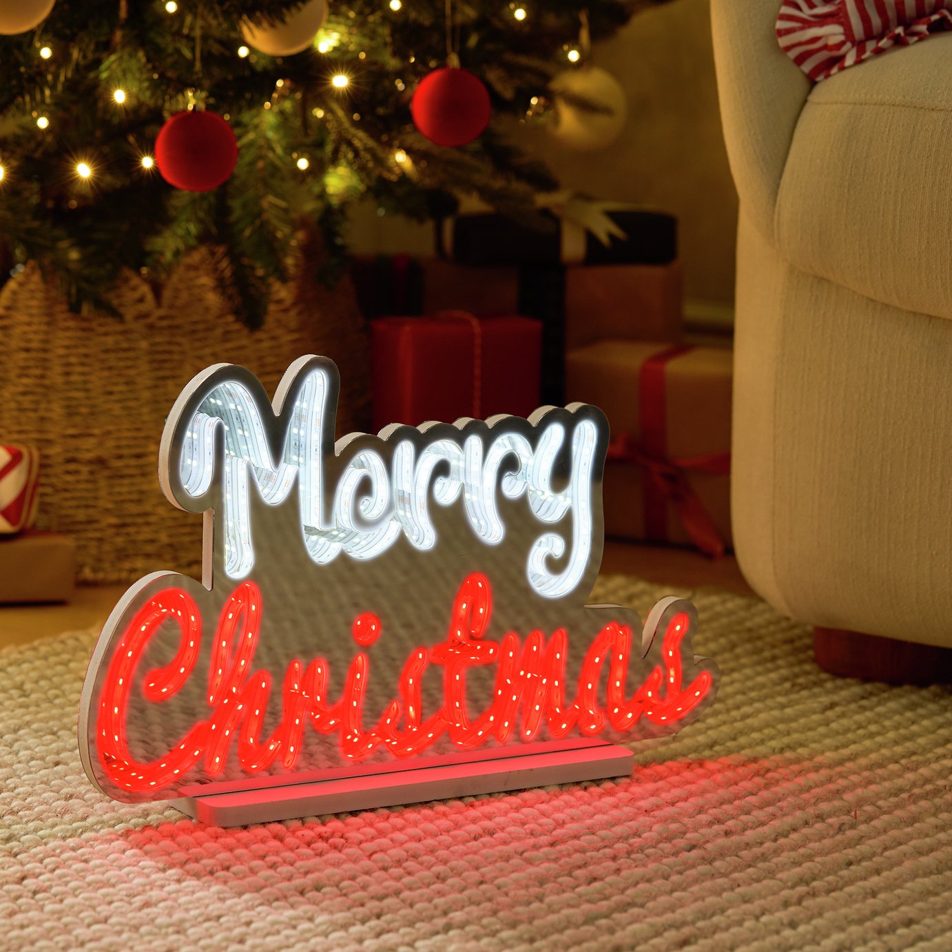 Argos Home Merry Christmas Tunnel Light Table Decoration