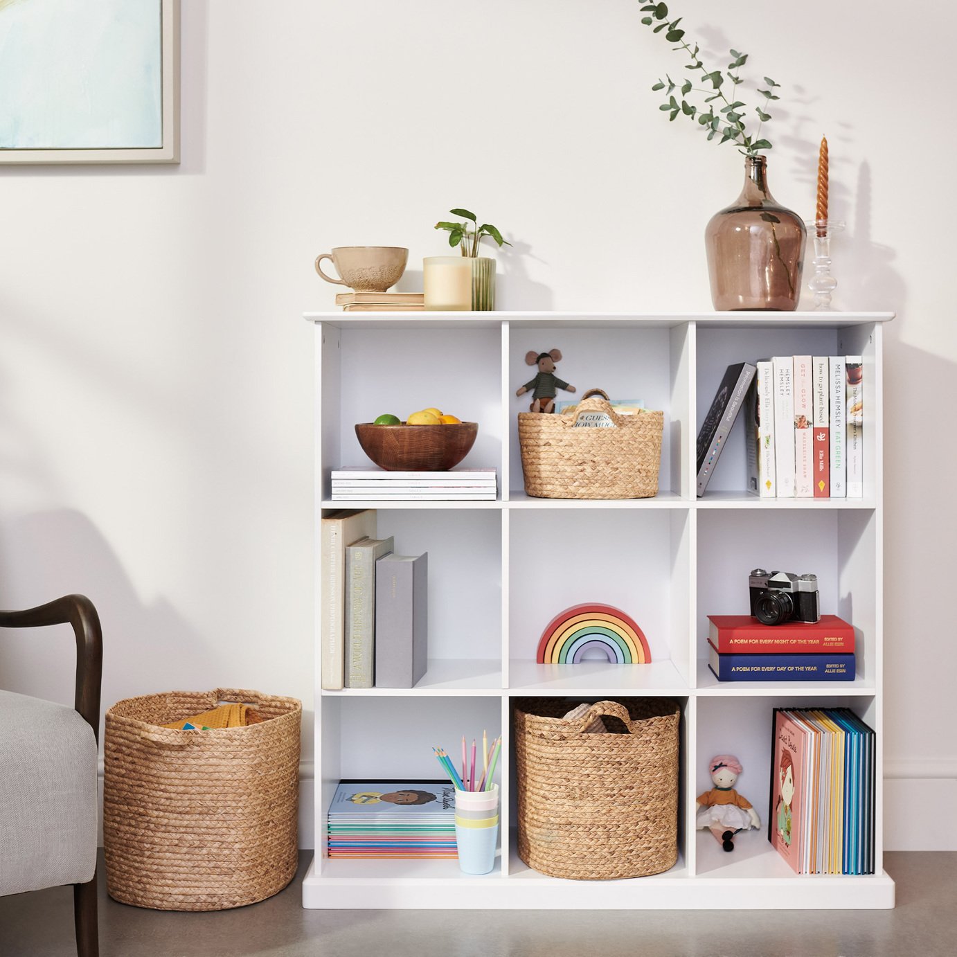 Great Little Trading Company Abbeville Cube Storage - White