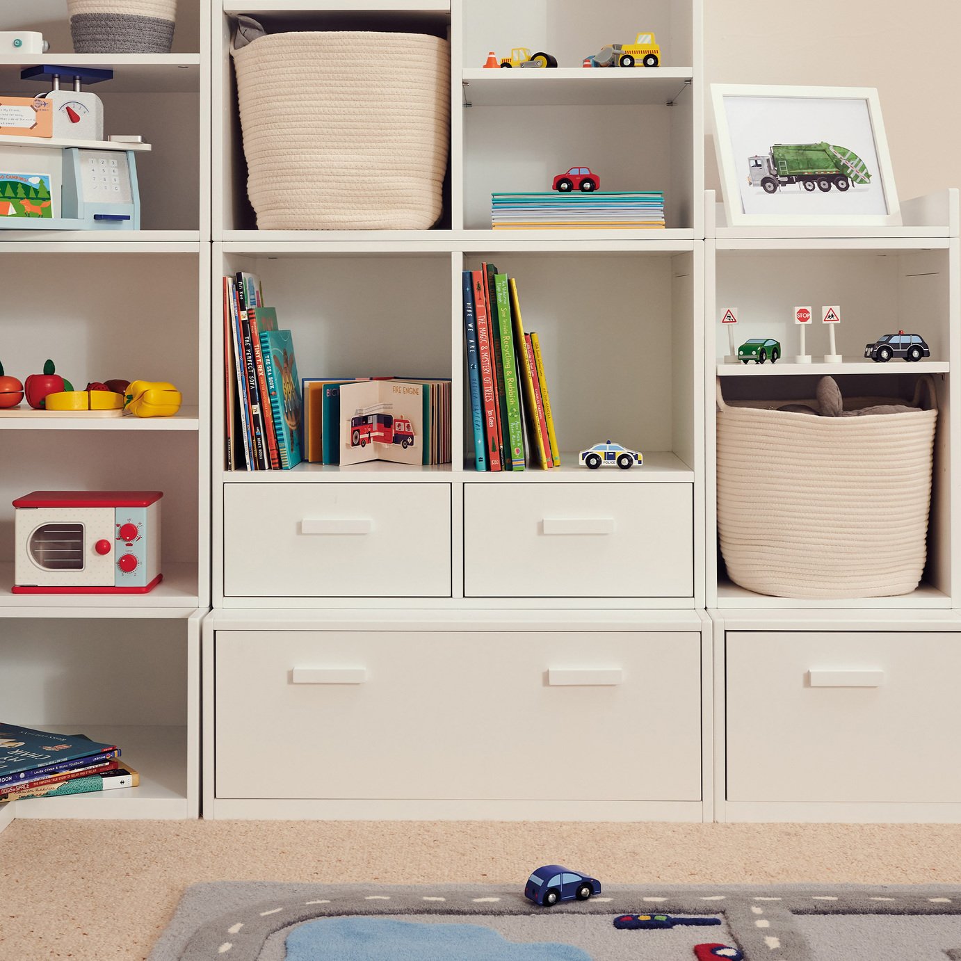 Great Little Trading Company Alba Storage Toy Box - White