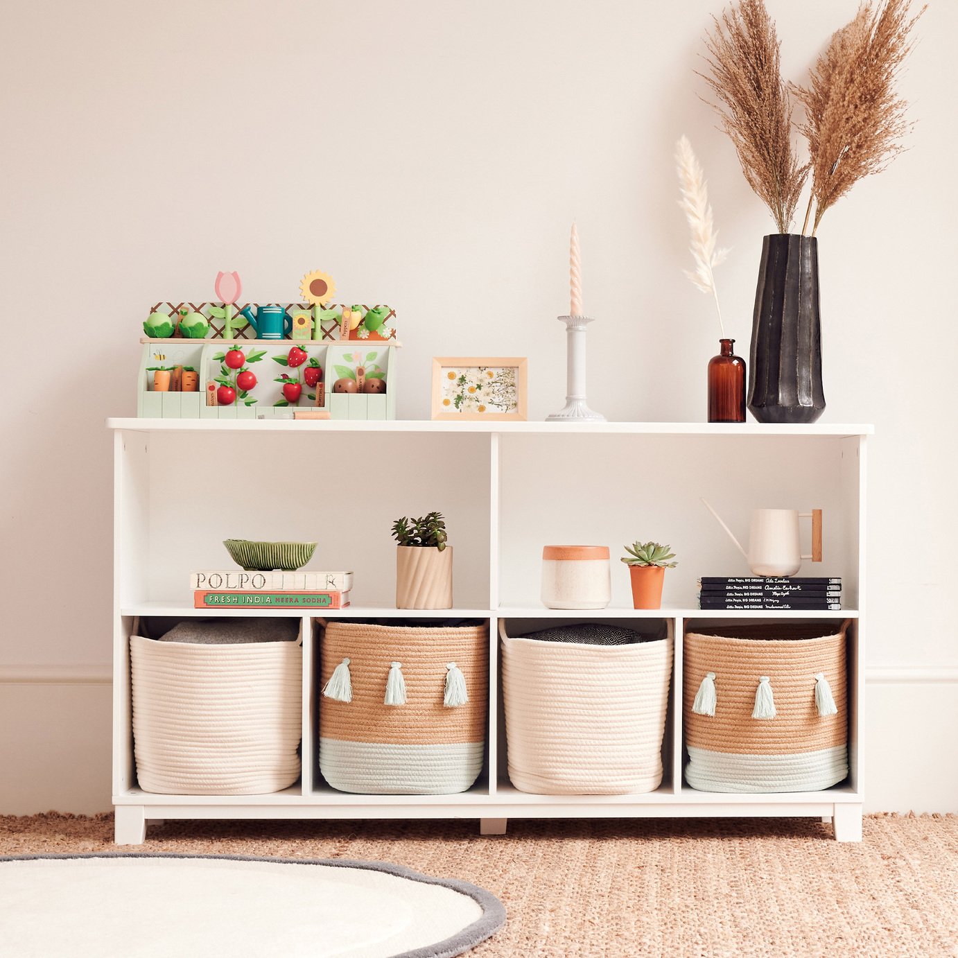 Great Little Trading Company Blake Long Storage Unit -White