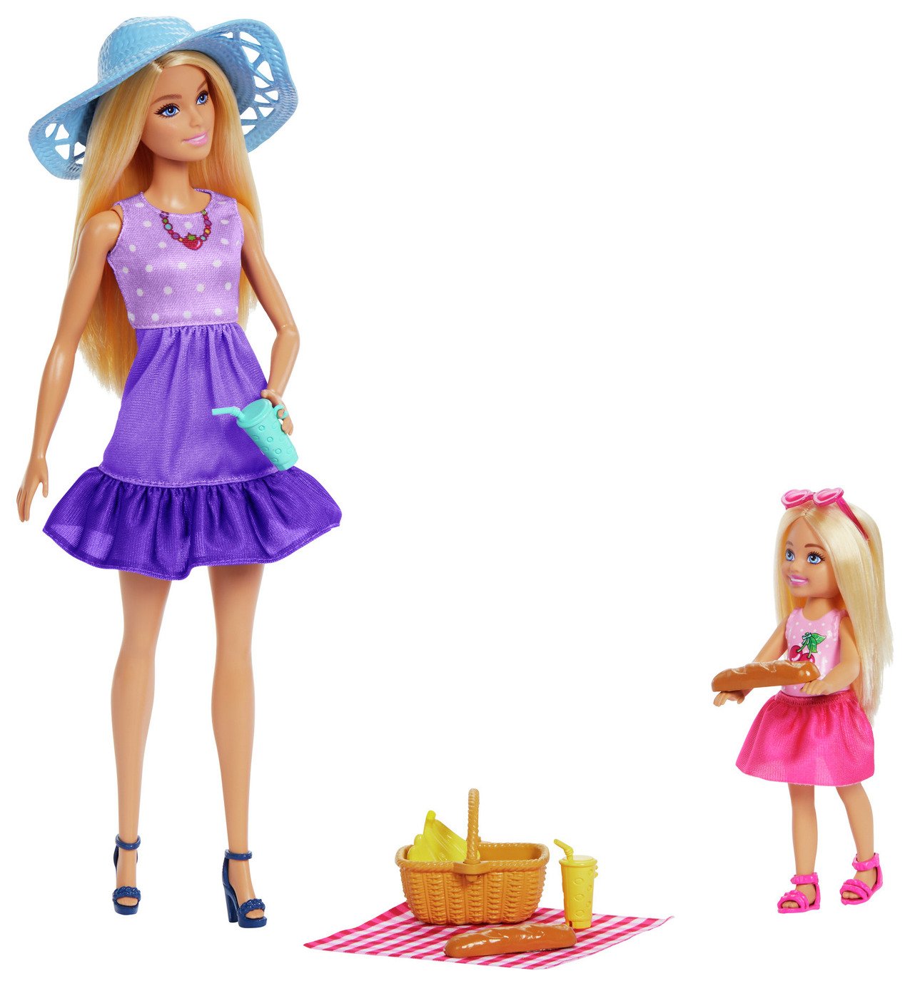 Barbie & Chelsea Dolls Picnic-Themed Playset with 2 dolls