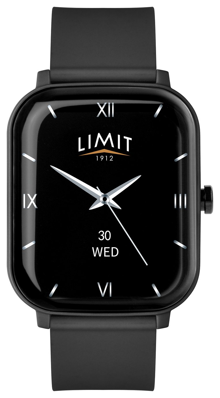 Limit Black Silicone Strap Calling Smart Watch 