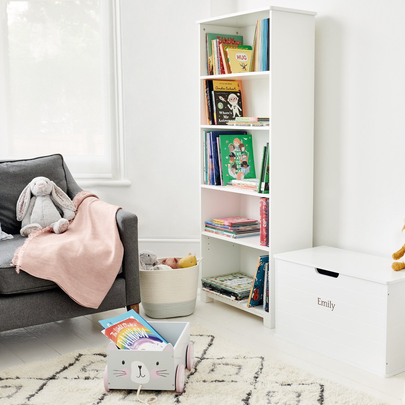 Great Little Trading Company Crompton Tall Bookcase - White