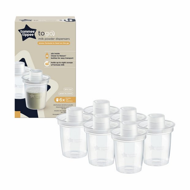 Buy Tommee Tippee To Go Milk Powder Dispensers Containers x6