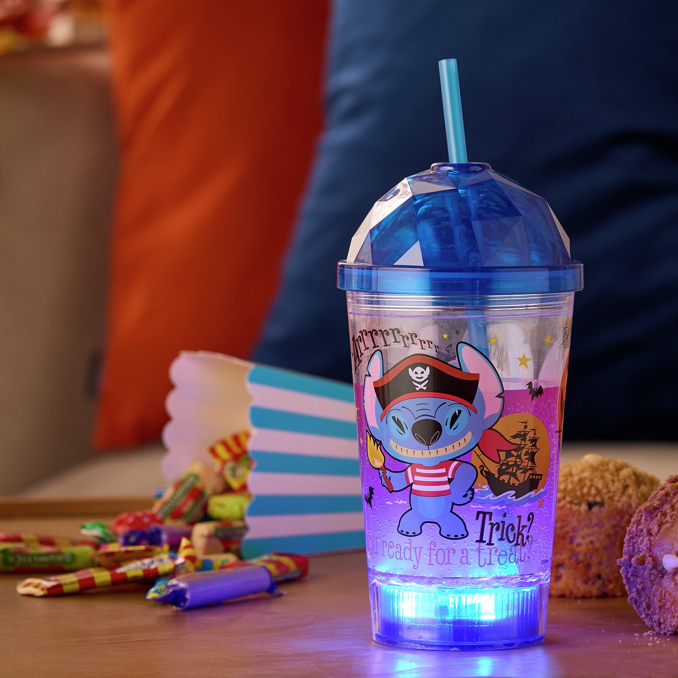 Disney Stitch Light Up Sipper Soda Cup - 570ml