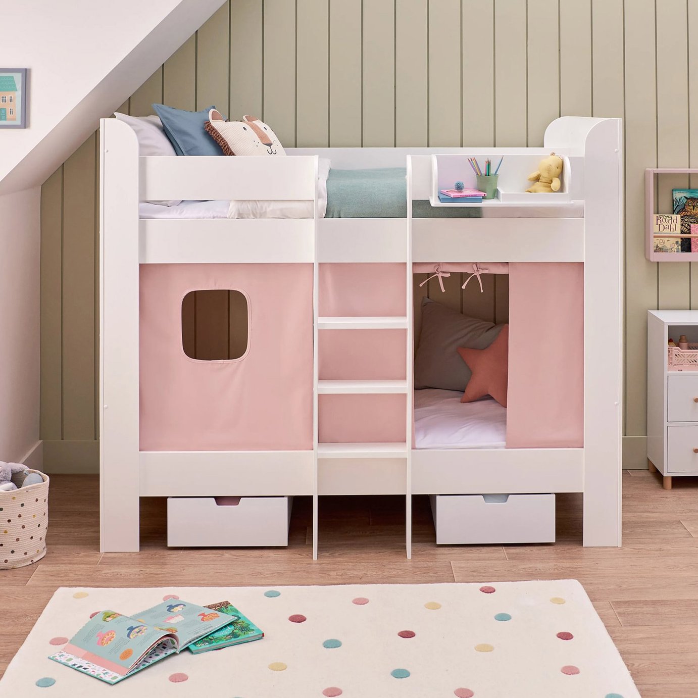 Great Little Trading Company Paddington Bunk Bed - Pink