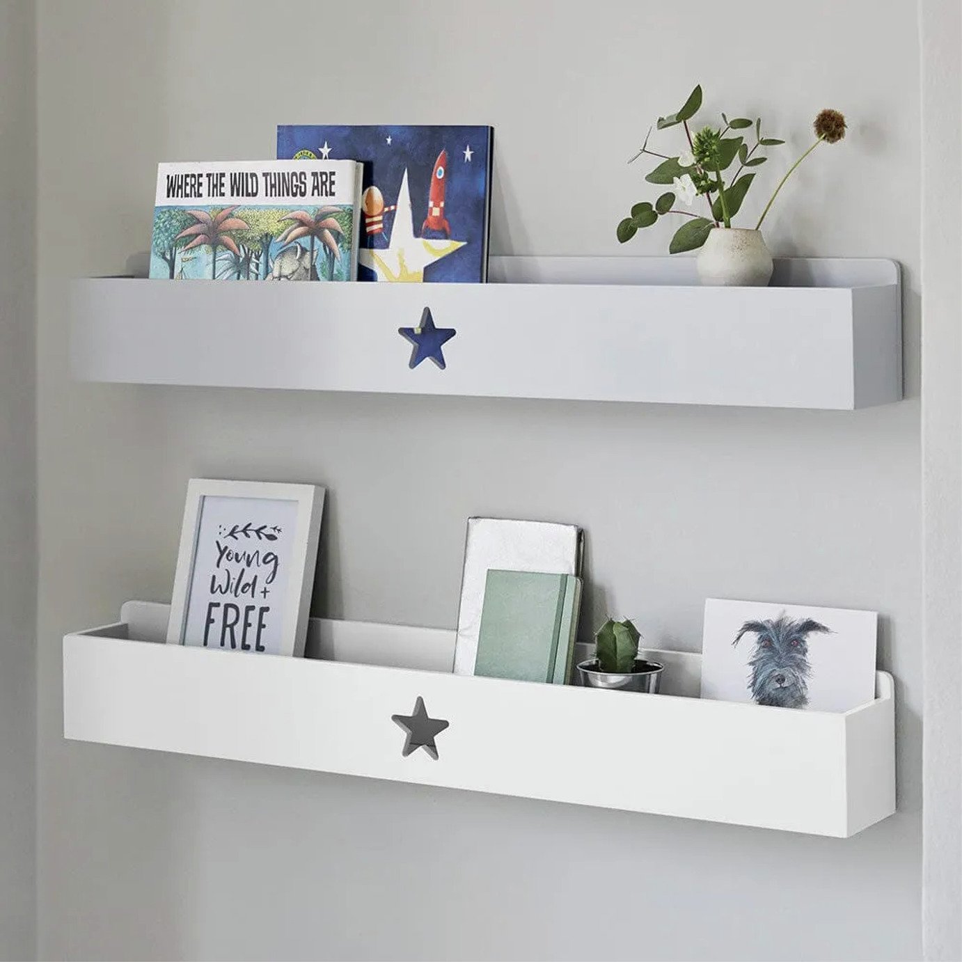 Great Little Trading Company Star Book Ledge - White