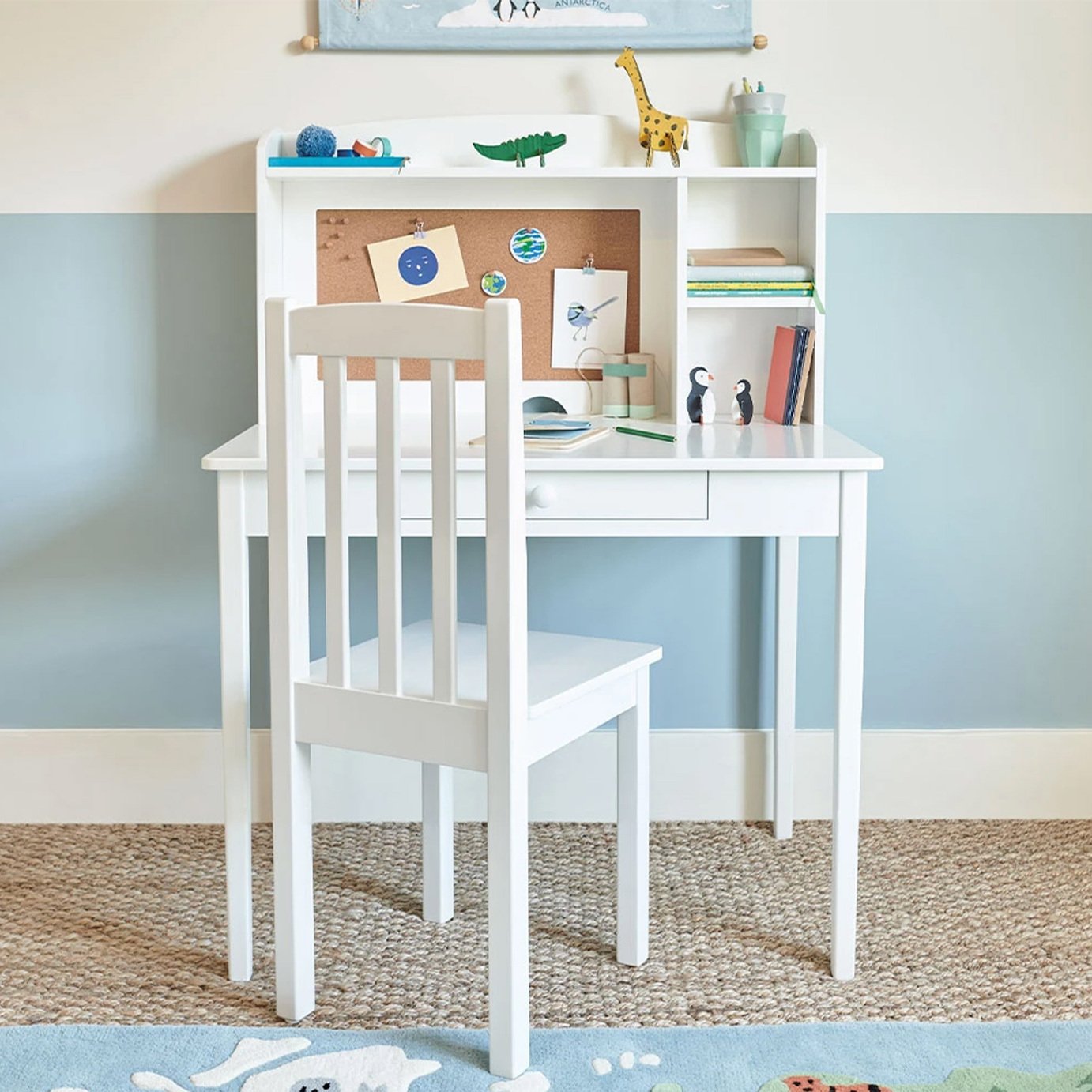 Great Little Trading Company Whittington Table Desk - White
